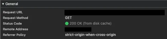 Confirming that the request is cached